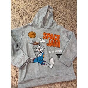 Vintage Space Jam A New Legacy Bugs Bunny Tune Squad Kids Hoodie Size 4/5